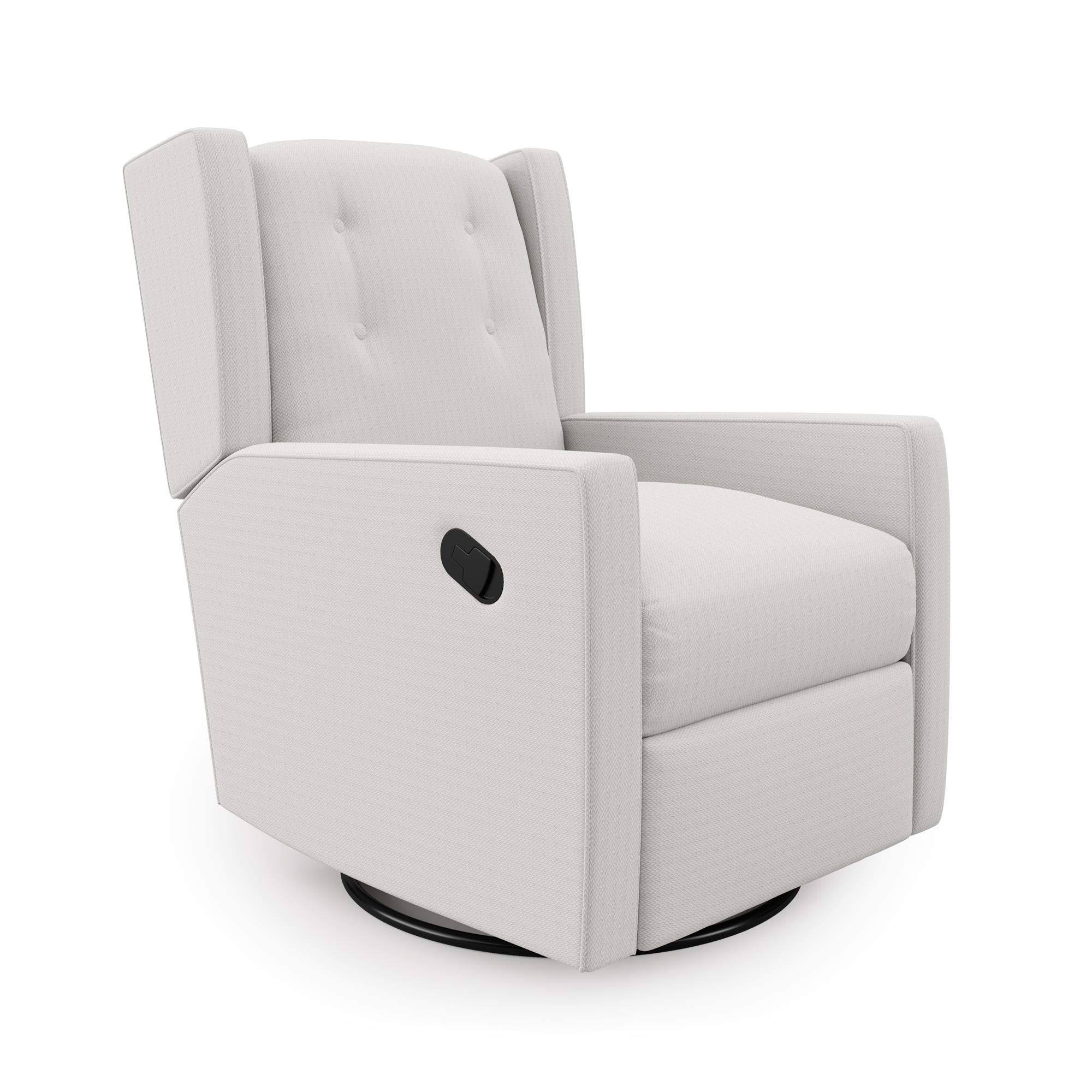 Baby Relax Mikayla Swivel Glider Chair White Water Stain Resistant KUOPYY0I_VTZOD