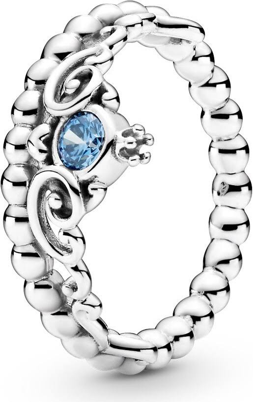 Pandora 199191c01-58 Disney Cinderella Blue Tiara Ring Size 8.MRODSQBR_AZN7B