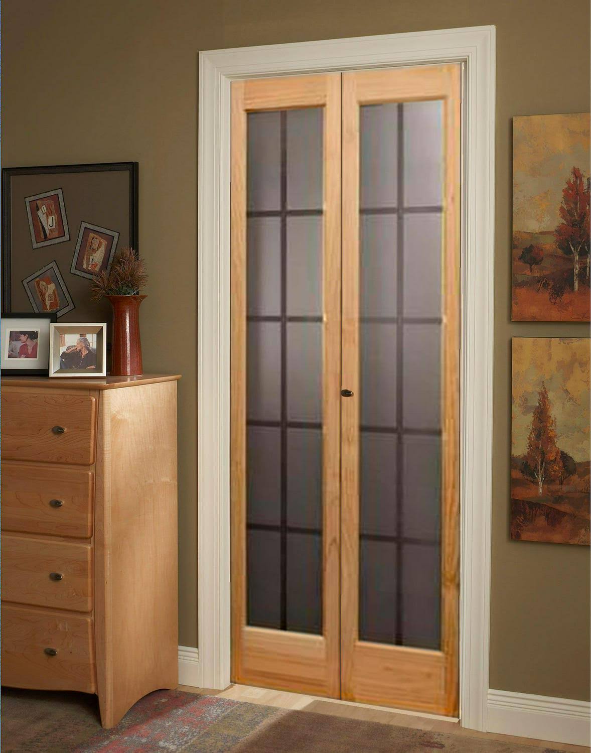 American Wood 837328 32 X 80 In. Full Glass Mission Bifold Door, Unfinished VT8SK2FE_FILSS