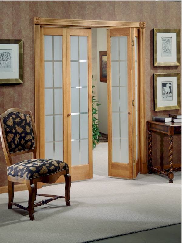 American Wood 837328 32 X 80 In. Full Glass Mission Bifold Door, Unfinished VT8SK2FE_FILSS