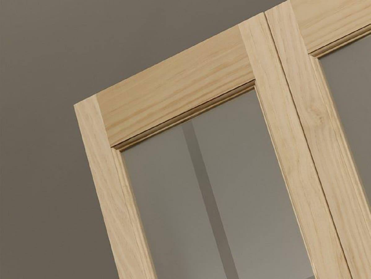American Wood 837328 32 X 80 In. Full Glass Mission Bifold Door, Unfinished VT8SK2FE_FILSS