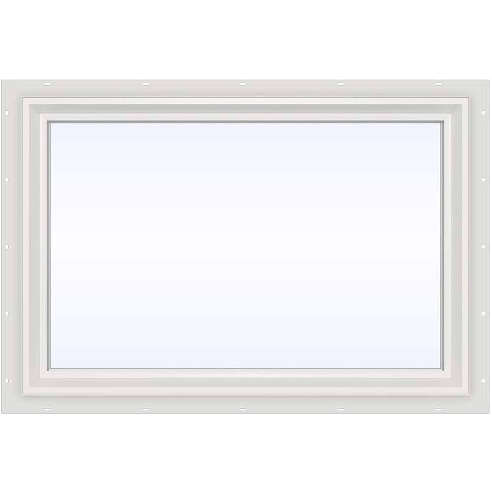 Jeld-Wen 35.5 In. X 23.5 In. V-2500 Series White Vinyl Picture Window W/ Low-E 366 BLBTADLU_5WNZ5