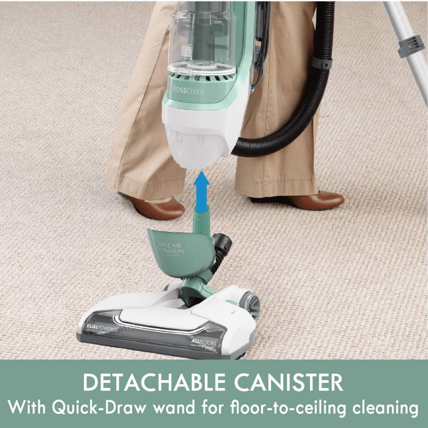 Kenmore Du3017 Friendly Upright Bagless 2-Motor Crossover Max Beltless Vacuum ZE66CA4P_LK3PS