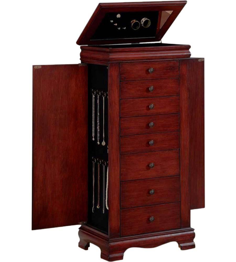 Nathan Marquis 8-Drawer Locking Jewelry Armoire, MQWYQETV_D5LO4
