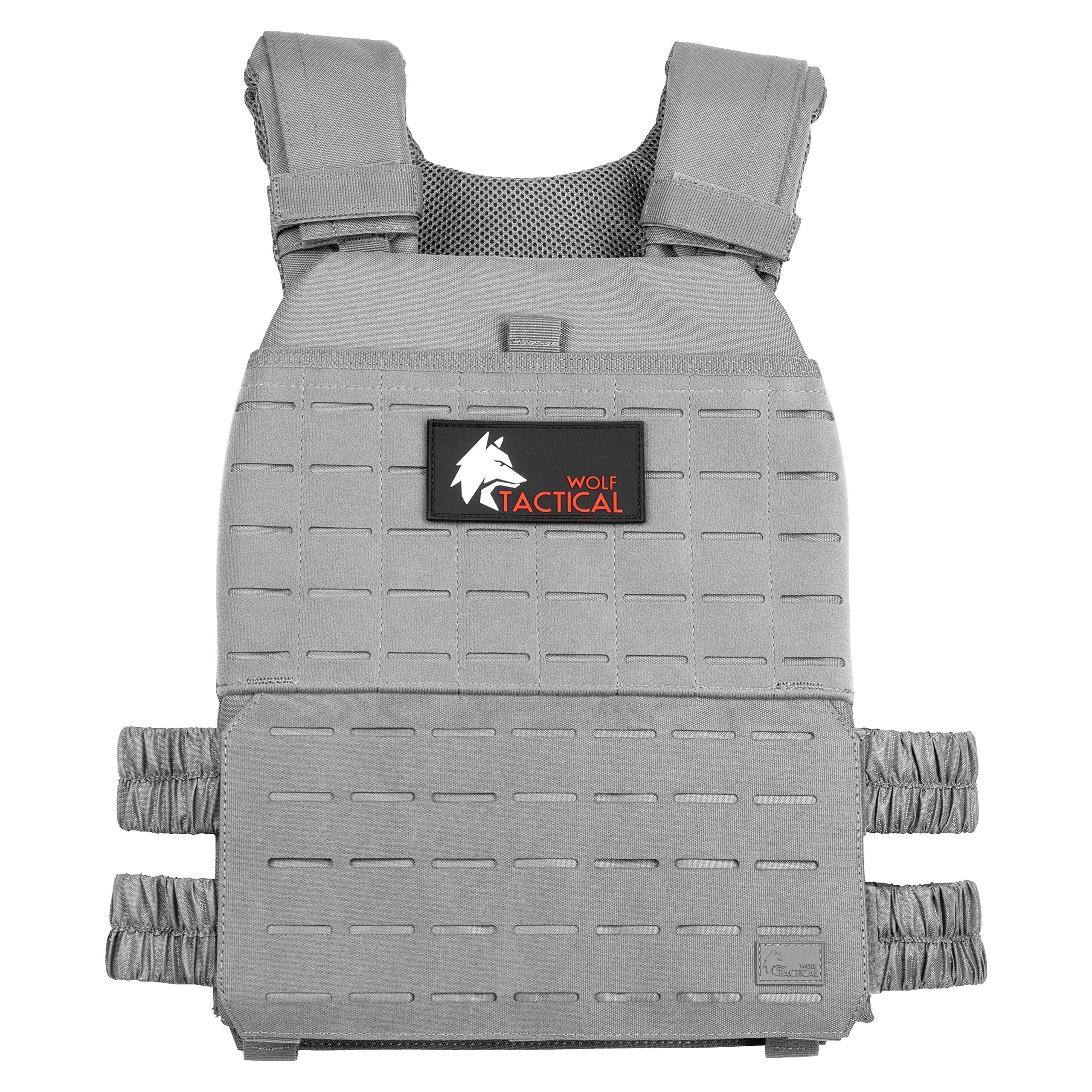 Wolf Tactical Adjustable Weighted Vest - Wods Strength And Endurance Training Fitness Workouts OSM0UVZB_UQFLL