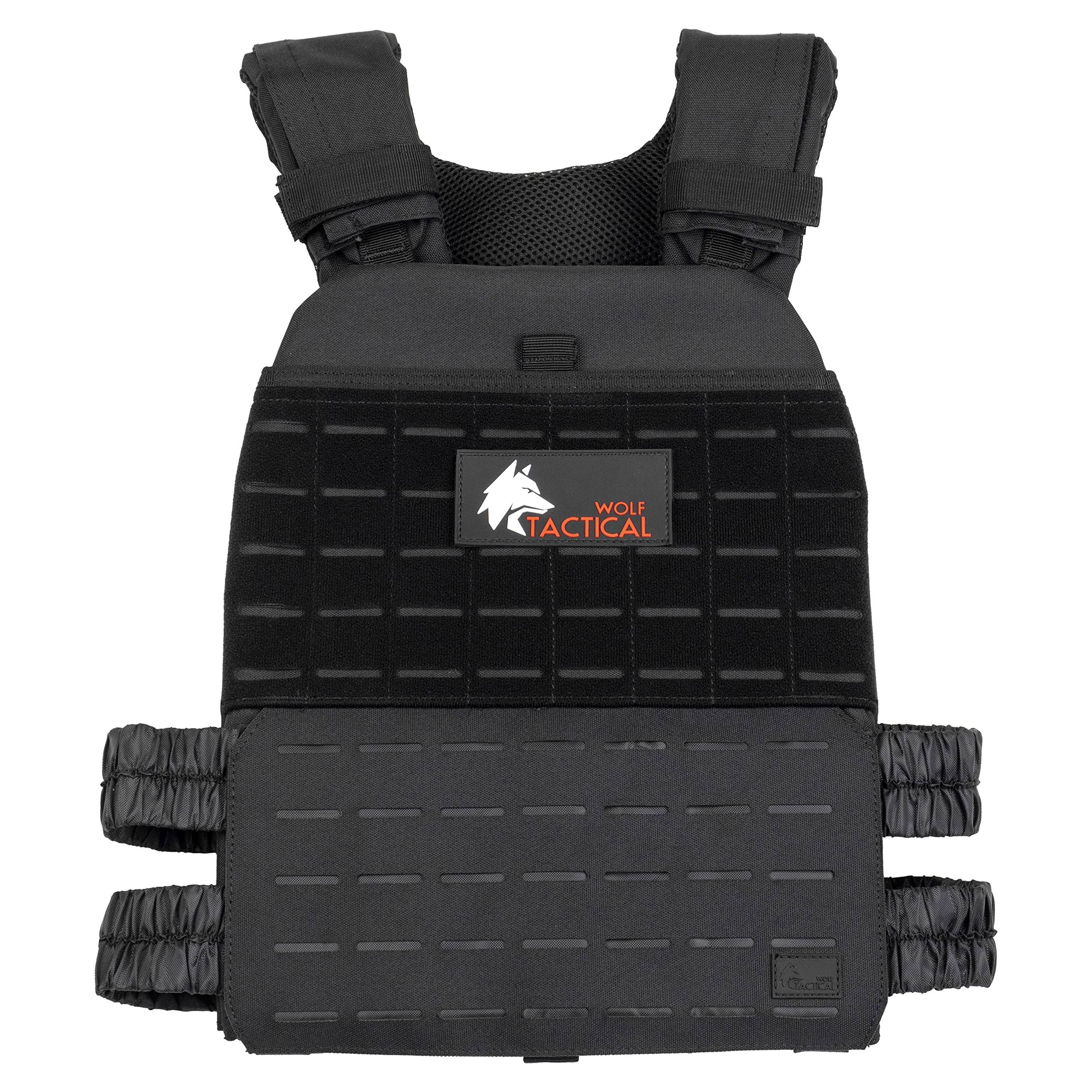 Wolf Tactical Adjustable Weighted Vest - Wods Strength And Endurance Training Fitness Workouts OSM0UVZB_UQFLL