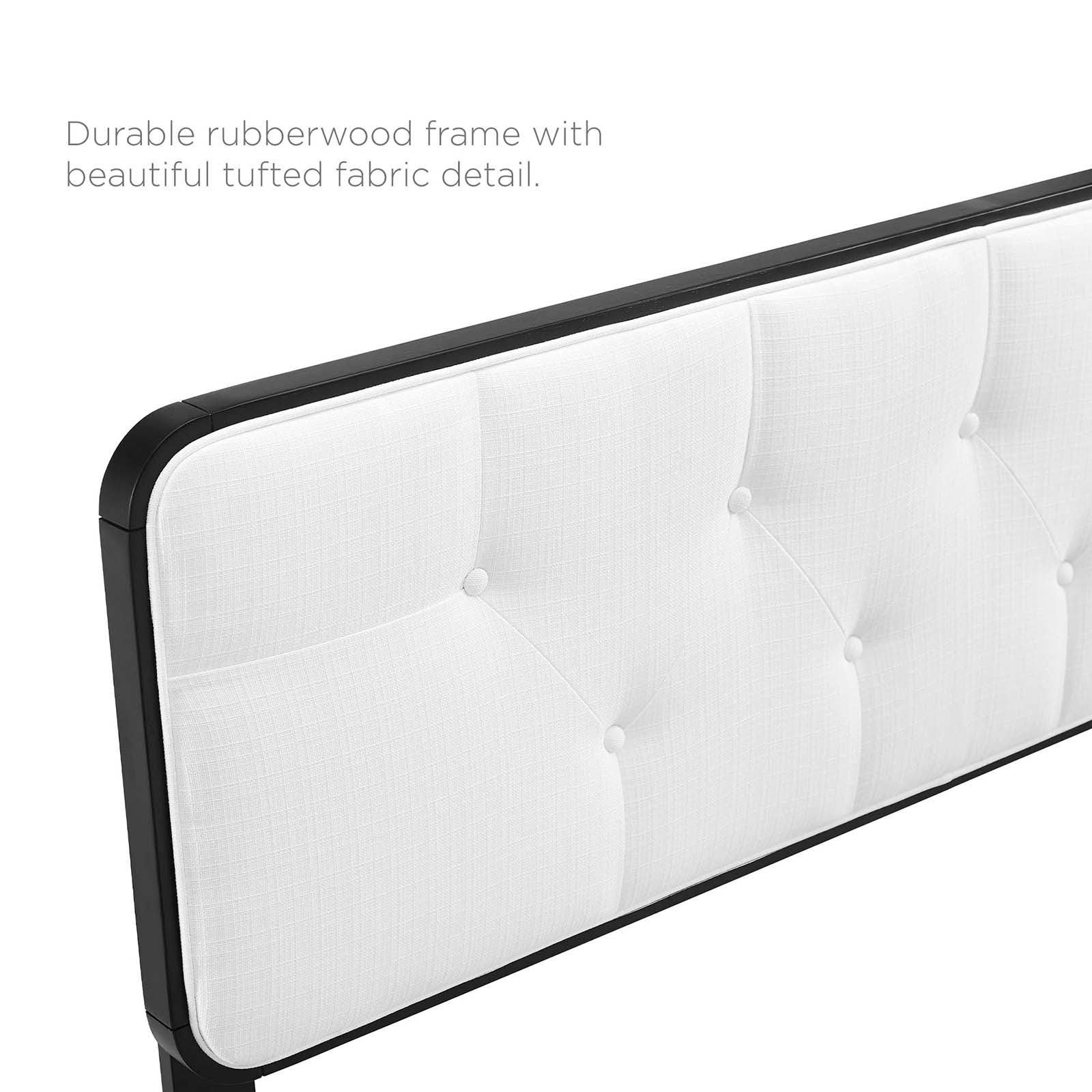 Modway Collins Tufted Queen Fabric And Wood Headboard - Black GM78XYFK_LNE7B