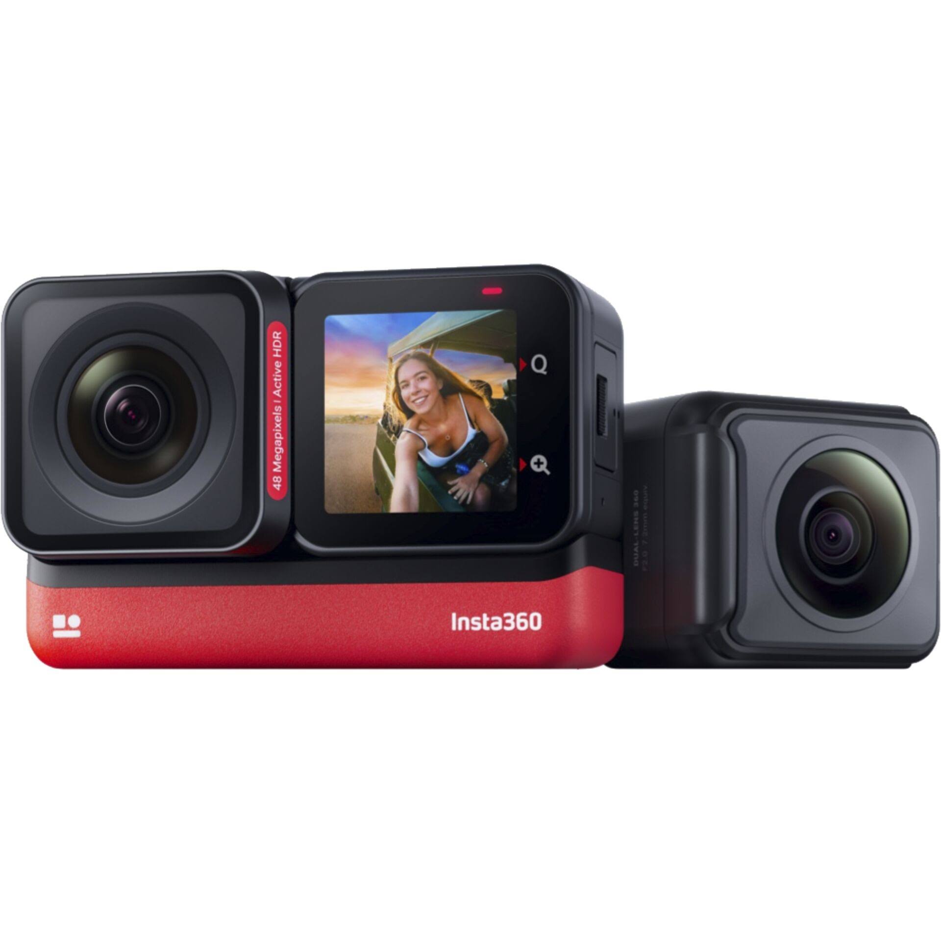 Insta360 One Rs Twin Edition – Waterproof 4k 60fps Action Camera & 5.7k 360 Camera With Interchangeable Lenses, Stabilization, 48mp Photo, PVKFWCEV_ANCO4
