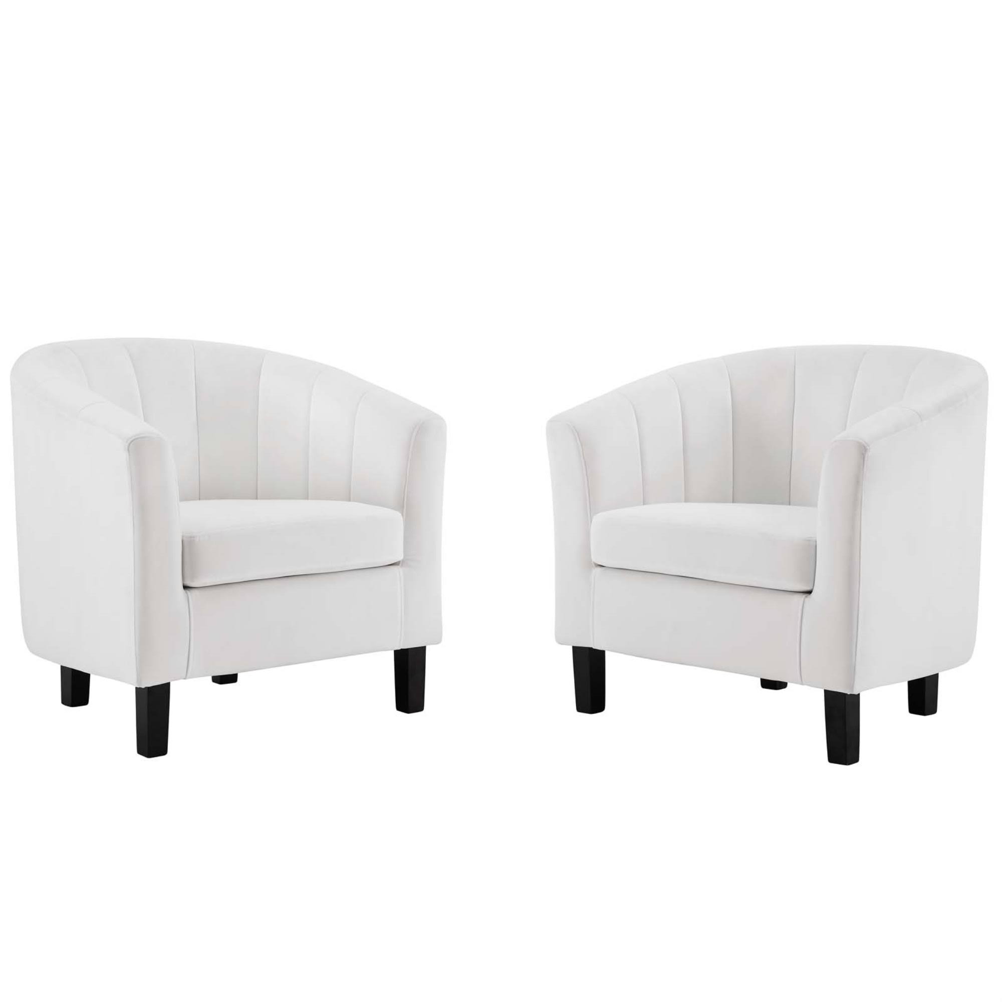 Modway Prospect Channel Tufted Performance Velvet Armchair Set Of 2 - WSKZJ4GA_IQRRX