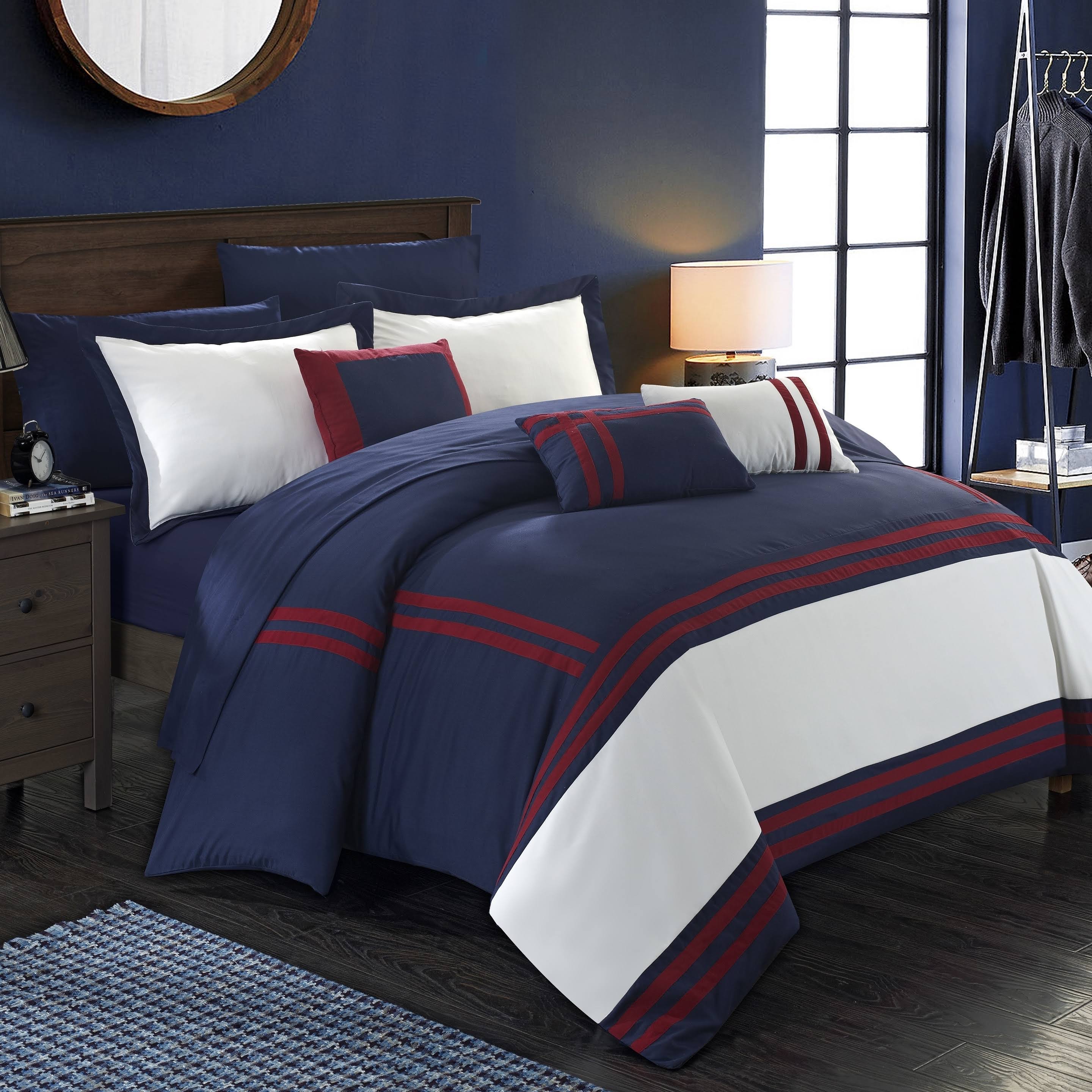 Chic Home Zarah 10 Piece King Comforter Set - XXLN20SK_HUGHY