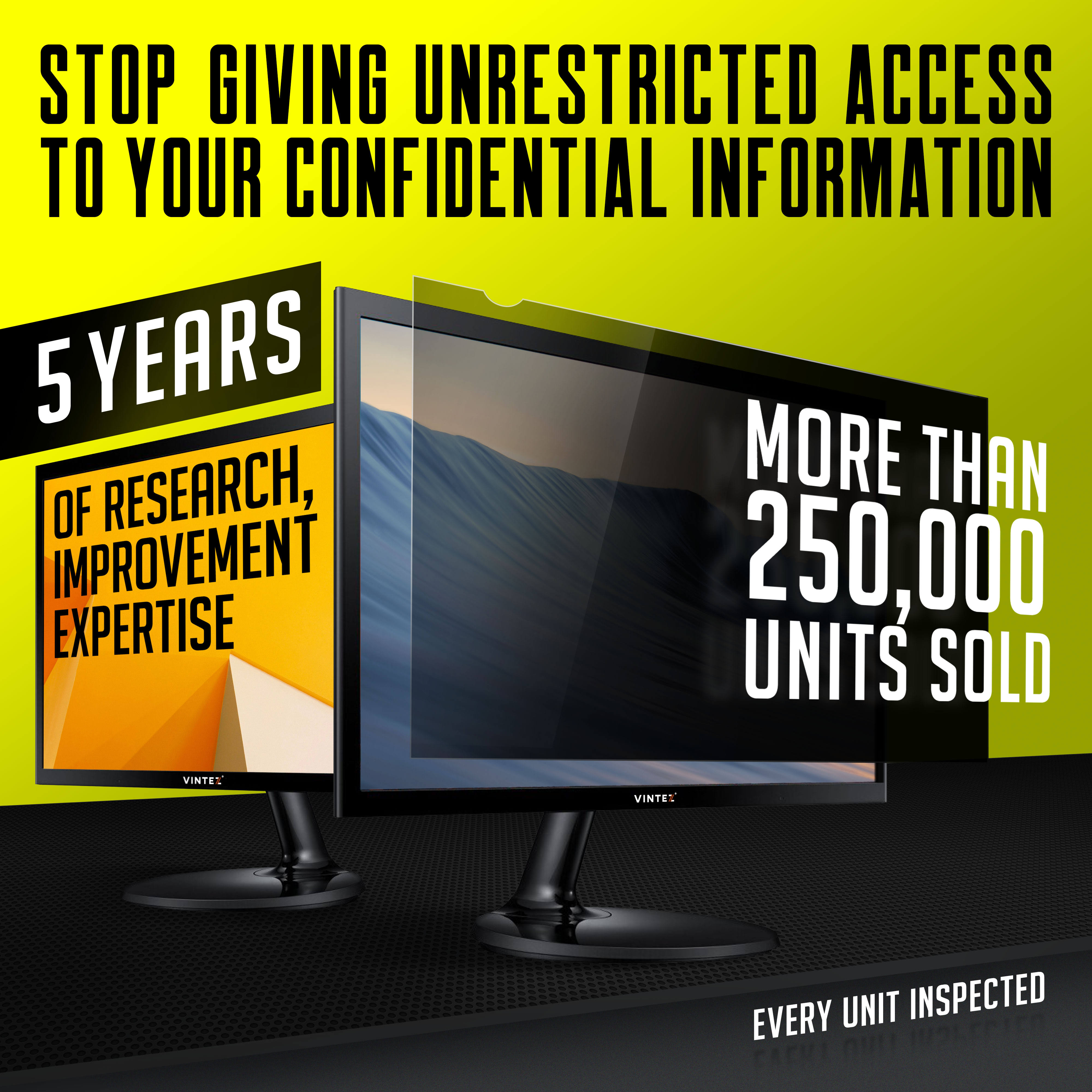 24 Inch 16:10 Aspect Ratio Computer Privacy Screen Filter For Widescreen UTO7HEWL_UFLWN