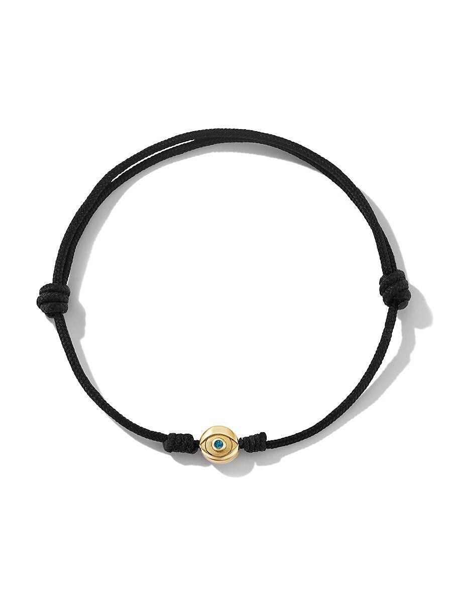 David Yurman Men's Evil Eye Cord Bracelet With 18k Yellow Gold Red SFEZOV9I_OTIGO