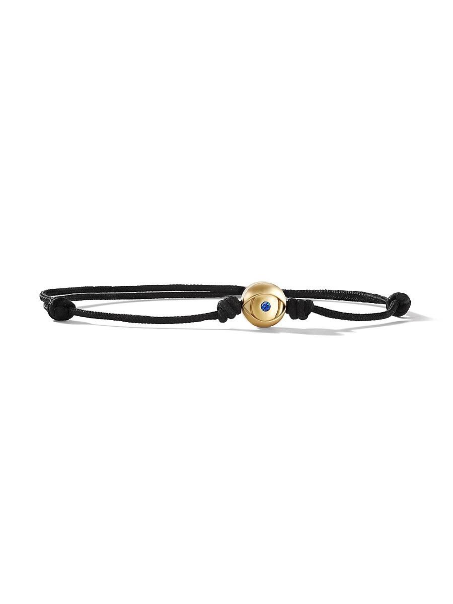 David Yurman Men's Evil Eye Cord Bracelet With 18k Yellow Gold Red SFEZOV9I_OTIGO