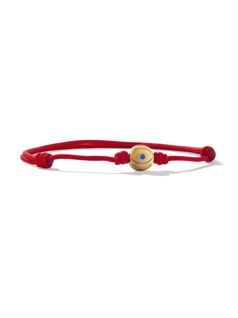 David Yurman Men's Evil Eye Cord Bracelet With 18k Yellow Gold Red SFEZOV9I_OTIGO