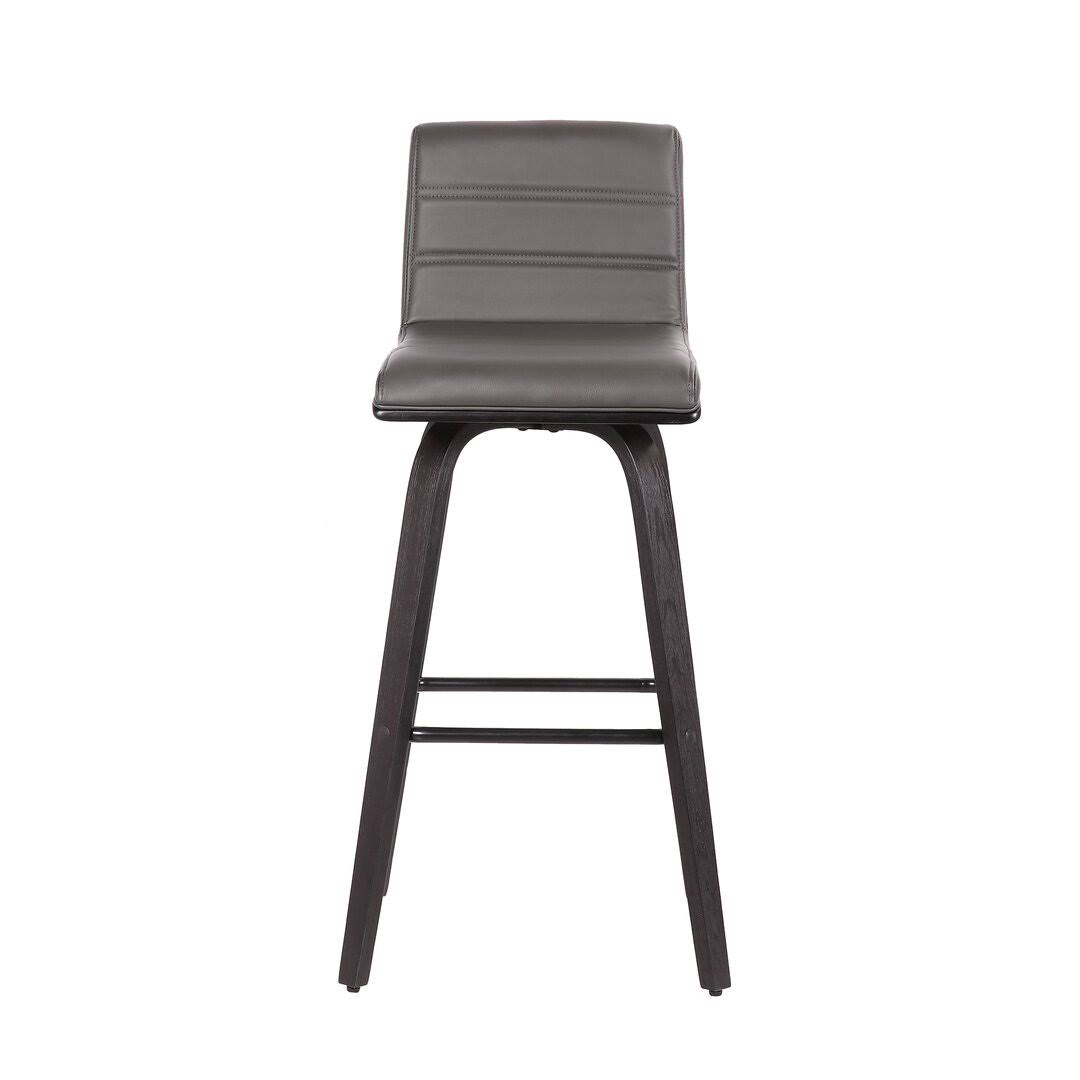 Allmodern Trystan Swivel Bar & Counter Stool Upholstery: Gray, Seat Height: Bar Stool (30 Seat Height), Color: UQZ459M3_AGAJZ