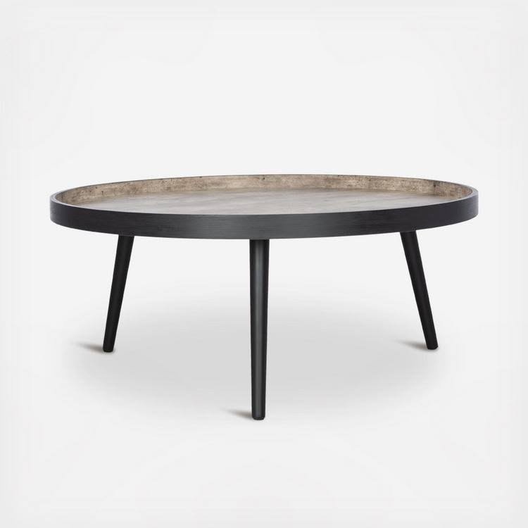 Safavieh Fritz Round Tray Top Coffee Table - Light Grey/OXLBGBCX_8DOLL