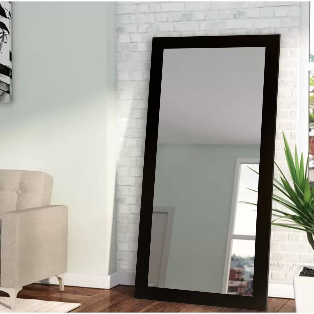 Athens Full Length Mirror Size: 65 H X 30 W X 0.75 D, Finish: HJSLVBLK_Z3TTT