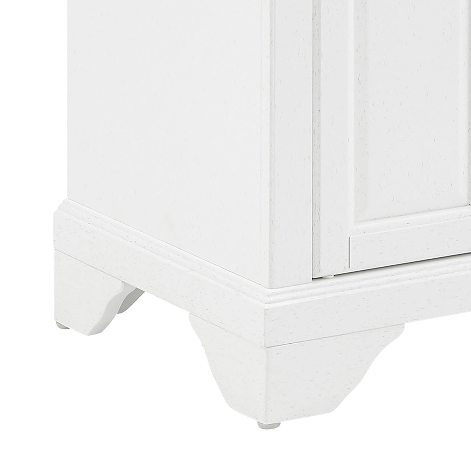 Crosley Avery Kitchen Island/Cart Distressed White/White QH6FJ1WA_K82NA