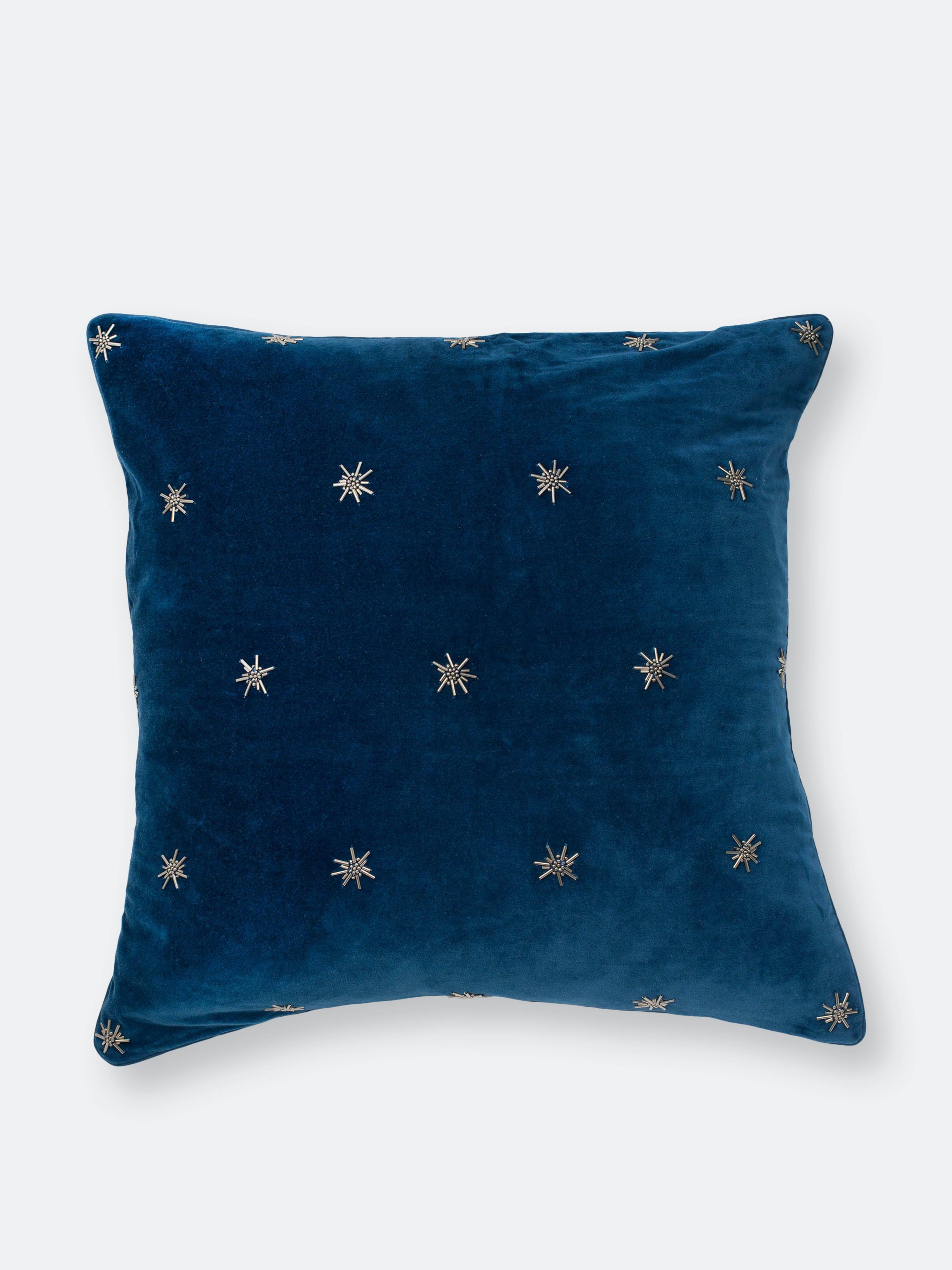 Joanna Buchanan Embroidered Star Pillow Taupe Cotton CNLSPB7K_HIJ8O