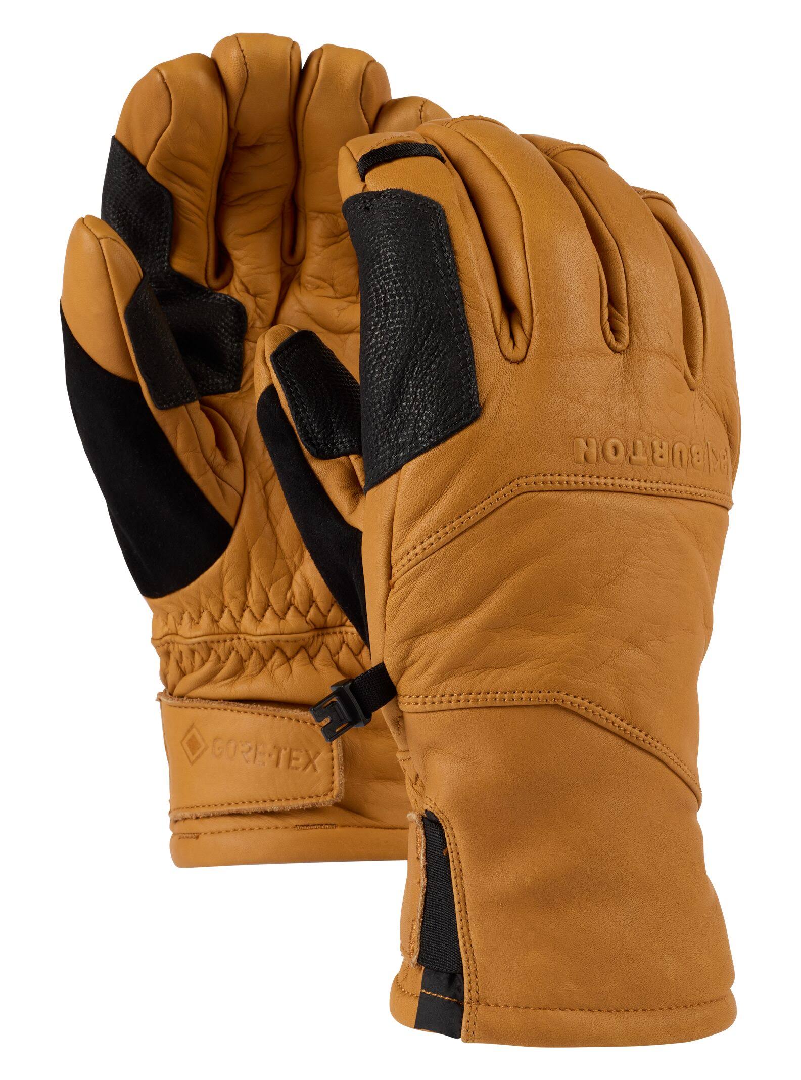 Burton [Ak] Gore-Tex Leather Gloves Brown - U99N1ZHD_I2EKB