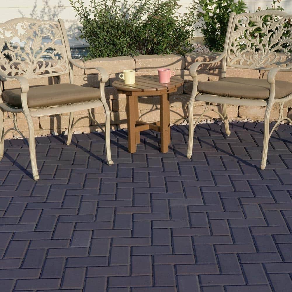 Pavestone Holland 45 Mm 7.87 In. X 3.94 W 1.77 Charcoal Sq. JZFREGSQ_AHXEM
