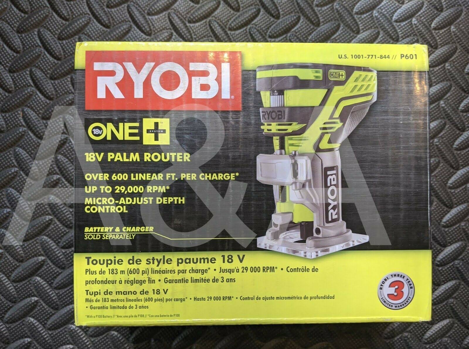 Ryobi One+ 18v Cordless Fixed Base Trim Router (Tool Only) LMO1DXGJ_AULNY