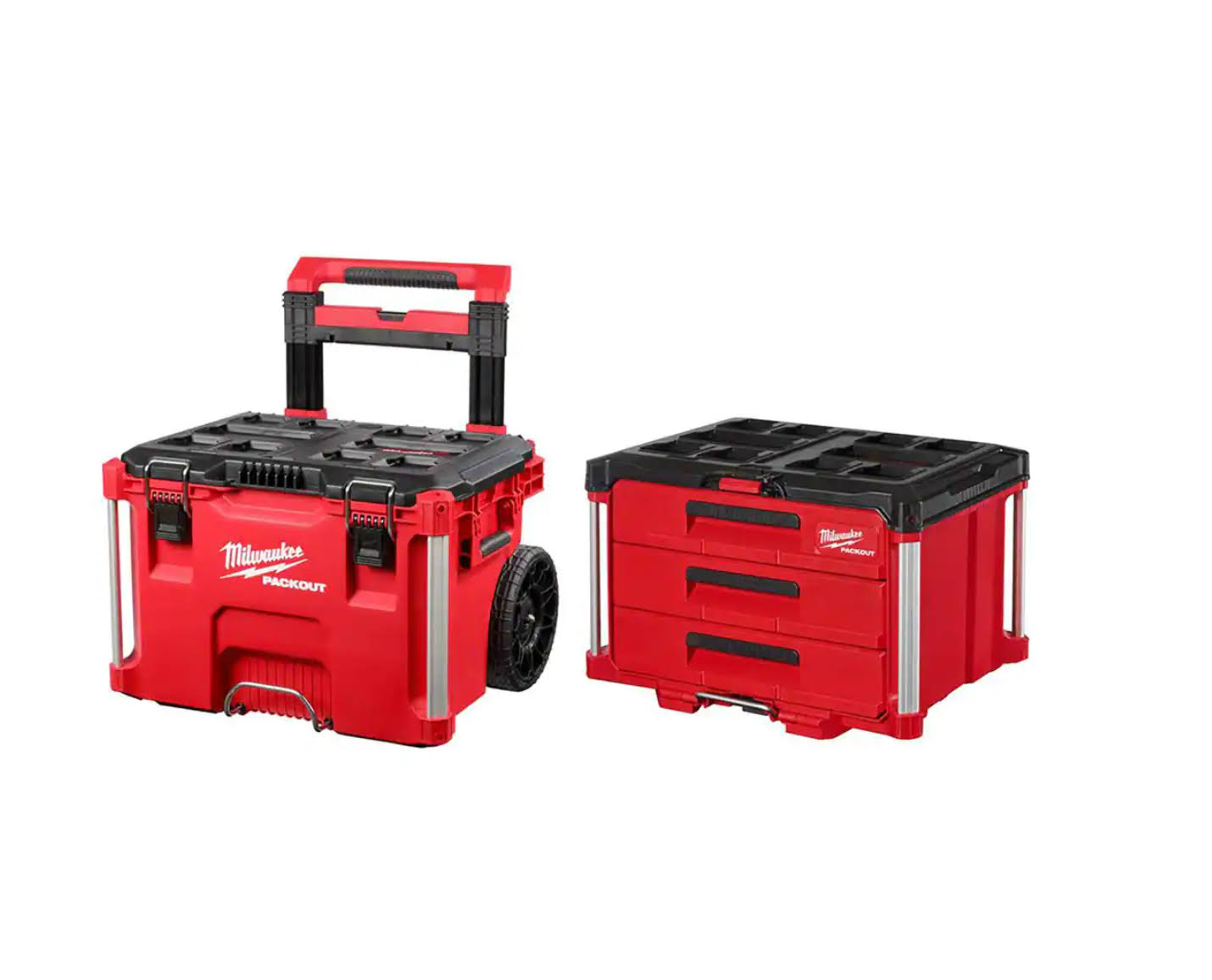 Milwaukee 48-22-8426-8443 Packout 22 In. Rolling Tool Box And 22 In. 3-BG3XMDYD_D0QS1