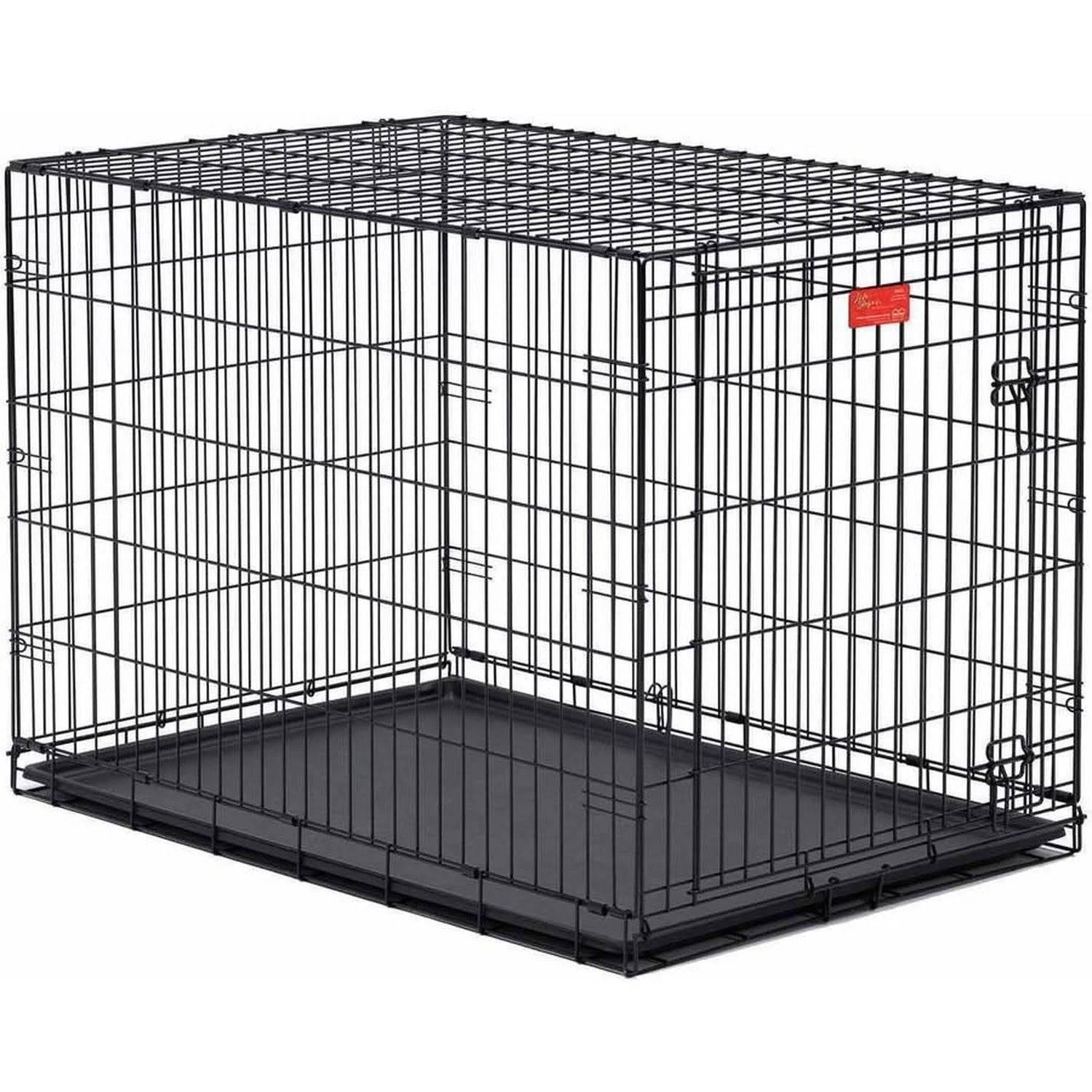 Midwest 42 Inch Life Stages Single Door Dog Crate, Black. 4QKSIV3V_4DTYD