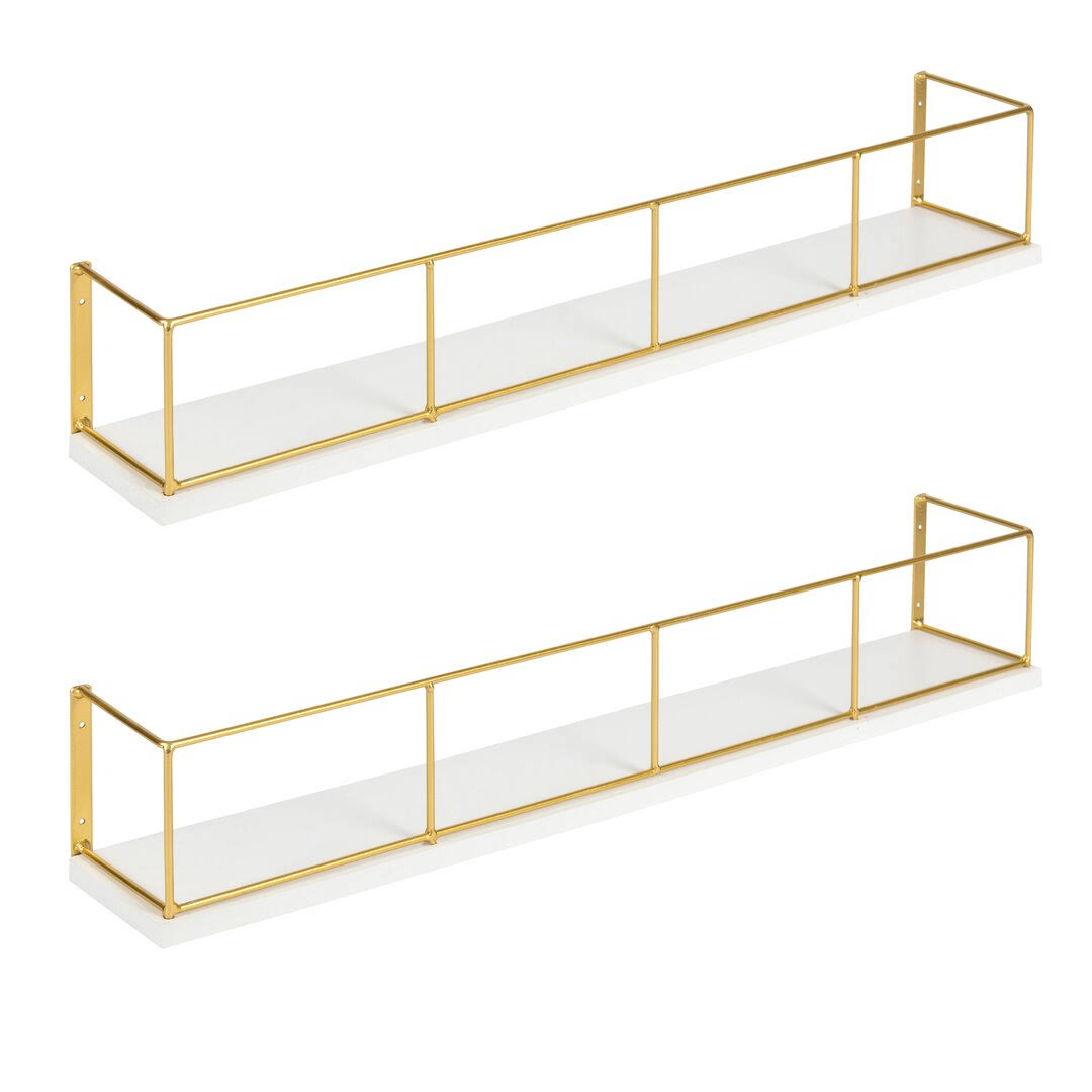Gracie Oaks Mccasland Wall Shelf Finish White H862CXHZ_X7UOK