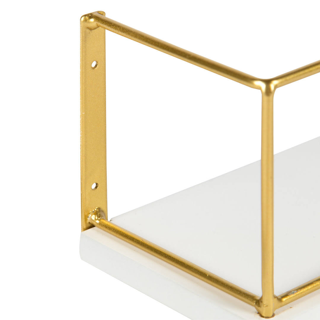 Gracie Oaks Mccasland Wall Shelf Finish White H862CXHZ_X7UOK