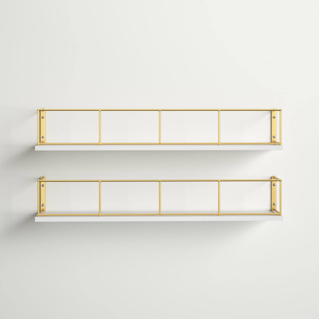 Gracie Oaks Mccasland Wall Shelf Finish White H862CXHZ_X7UOK