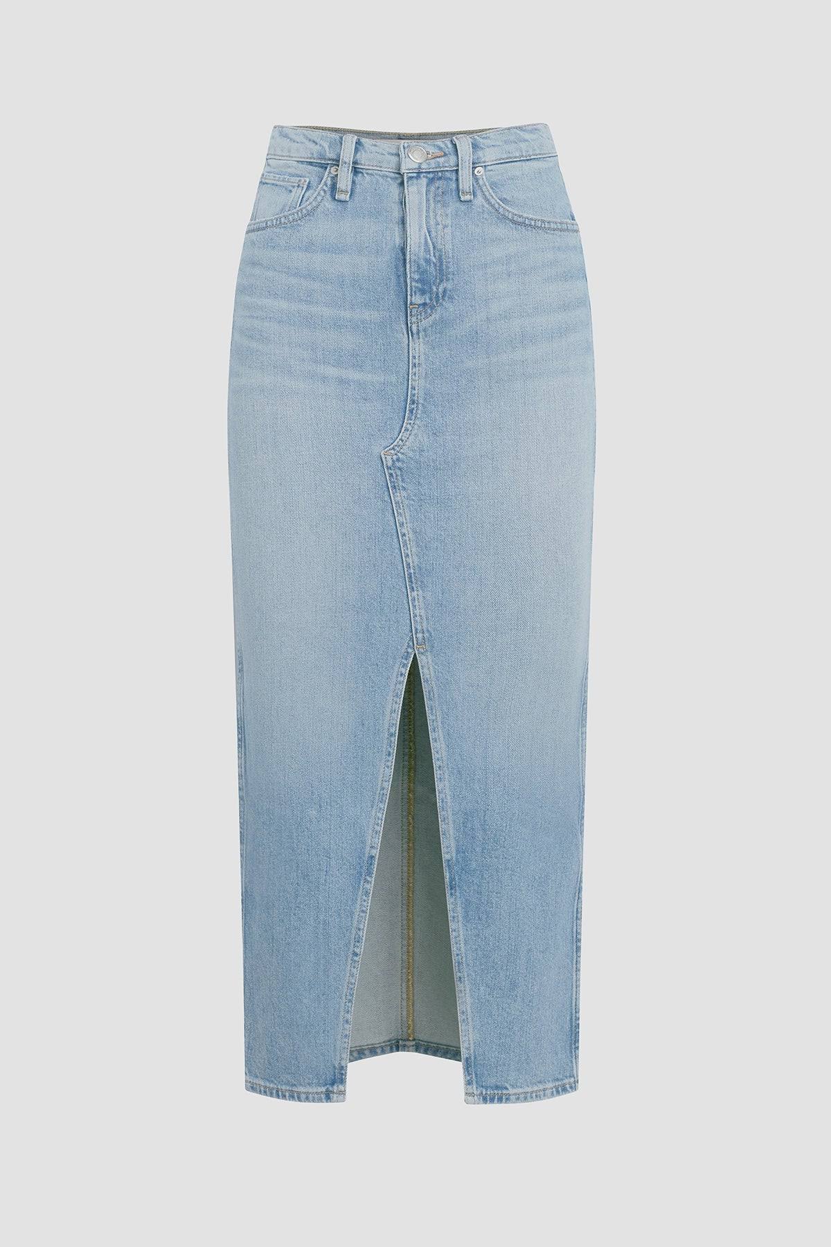 Hudson Jeans Reconstructed Skirt - Offshore - Blue - YI4MPTSB_DLWUF