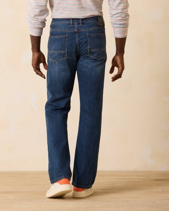 Tommy Bahama Men's Cayman Island Relaxed Fit Jeans - Indigo Wash - Size 44 X GAFY2LKI_TPHJP