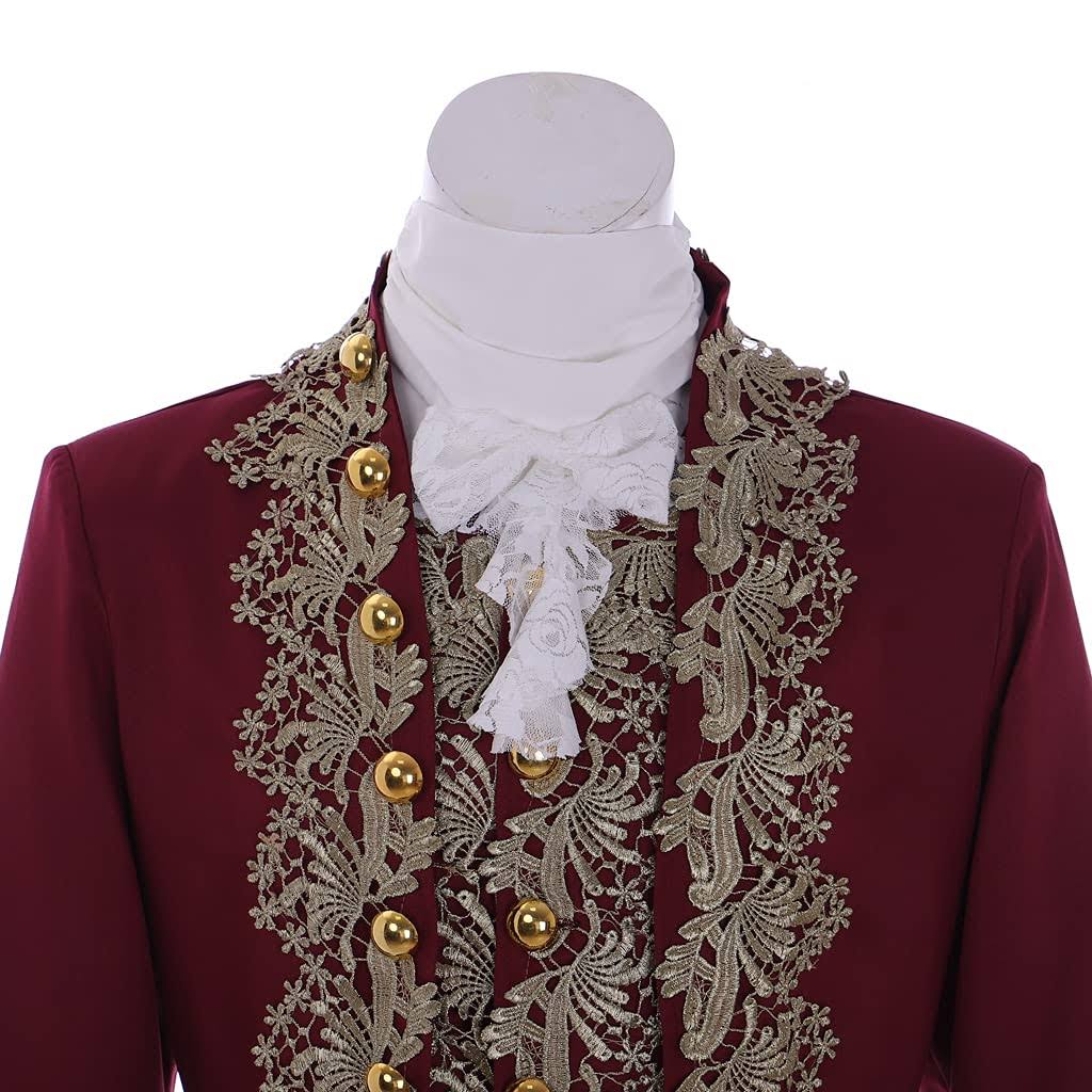 1791'S Lady Men's Victorian Fancy Outfit 18th Century Regency Tailcoat Vest Halloween FHHTPUYL_0IXLM