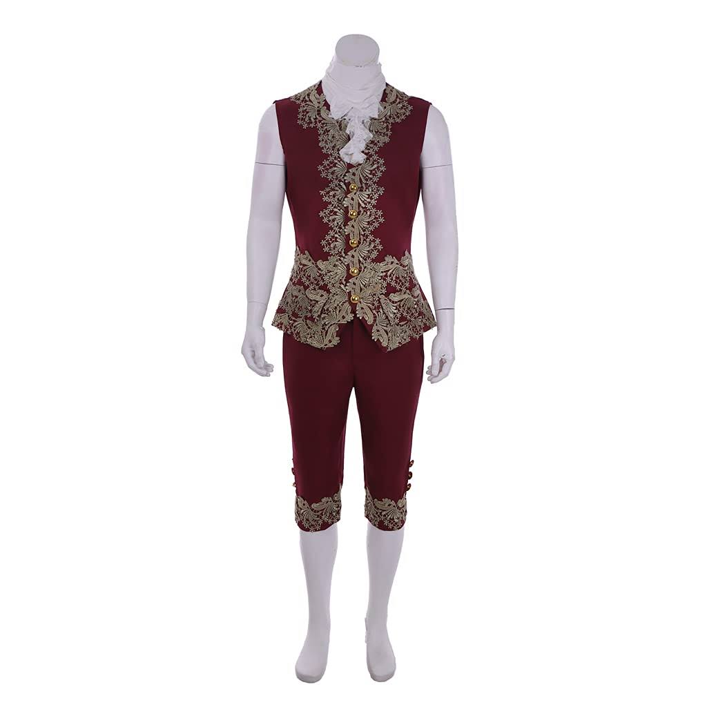 1791'S Lady Men's Victorian Fancy Outfit 18th Century Regency Tailcoat Vest Halloween FHHTPUYL_0IXLM