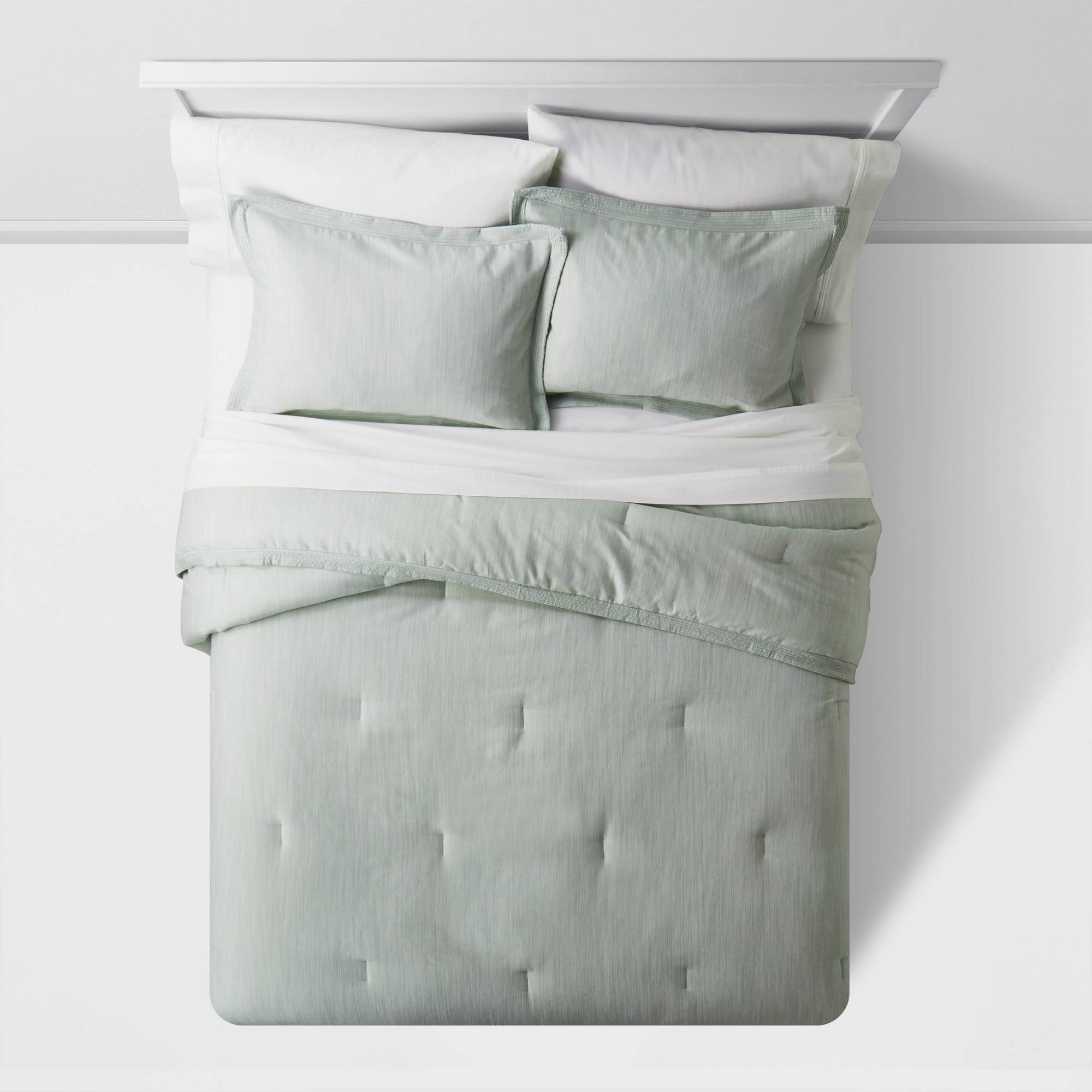 Threshold Full/Queen Family-Friendly Comforter & Sham Set Mint TWMHQG0M_NL05L