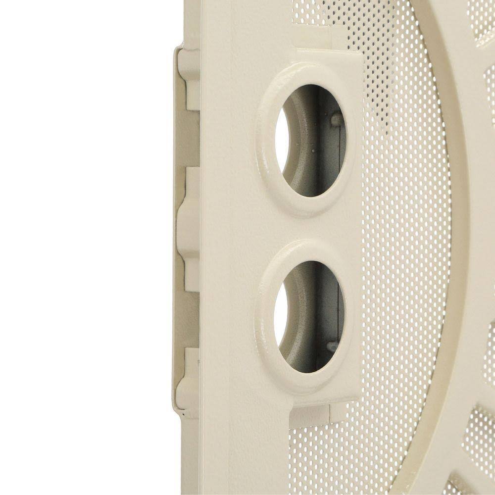 Titan 36 In. X 80 In. Solana Navajo White Surface Mount Outswing Steel Security Door With Perforated Metal Screen HD0AWJQH_ONYFT