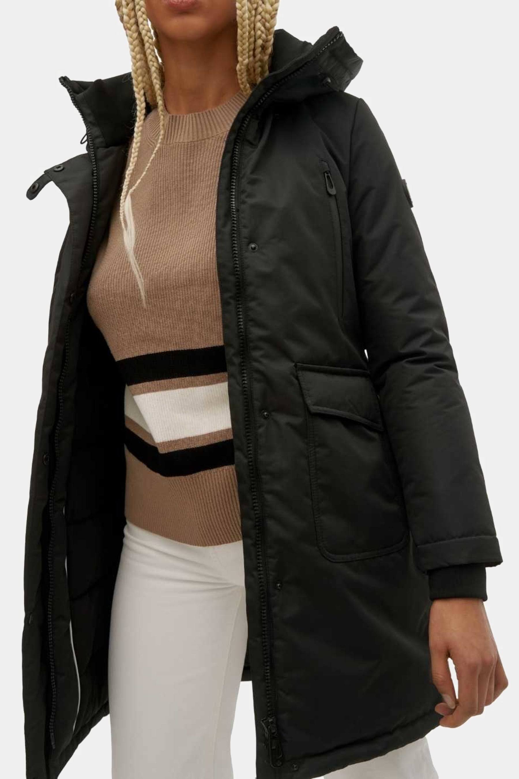 Women's Noize Parka With Faux Fur Hood, Size Medium - 48VNMNR6_XEANB