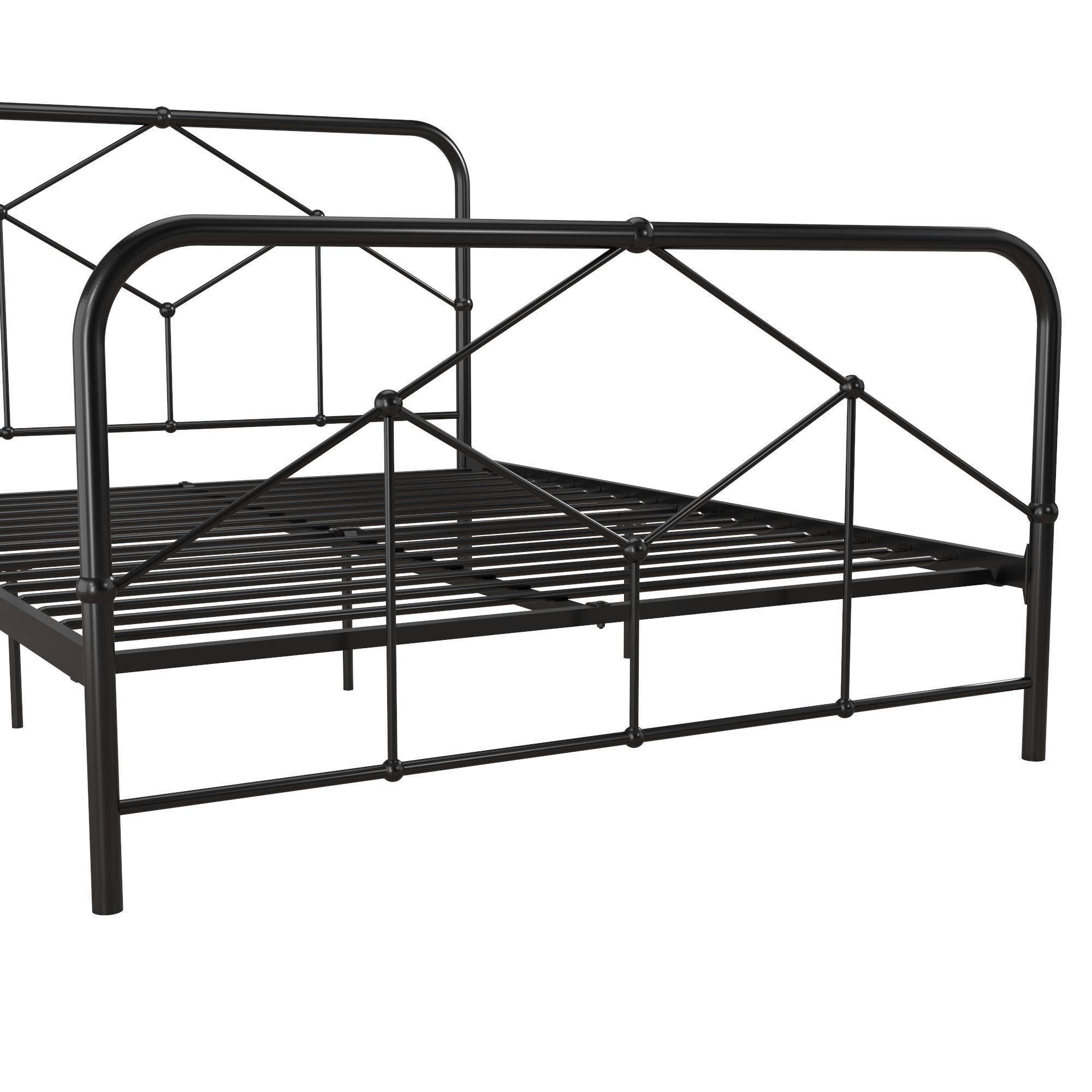 Novogratz Francis Farmhouse Black Metal Full Bed IBUI5VDK_CWS95