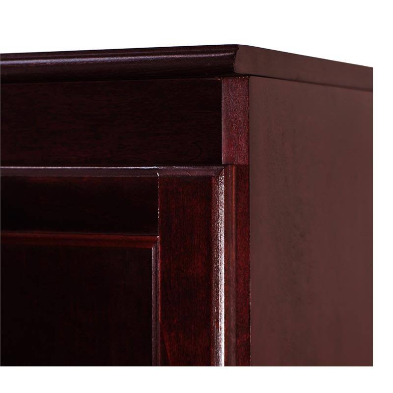 Concepts In Wood Multi-Use Storage Cabinet, 4 Shelves, Cherry FTV1PJHD_8VFDR