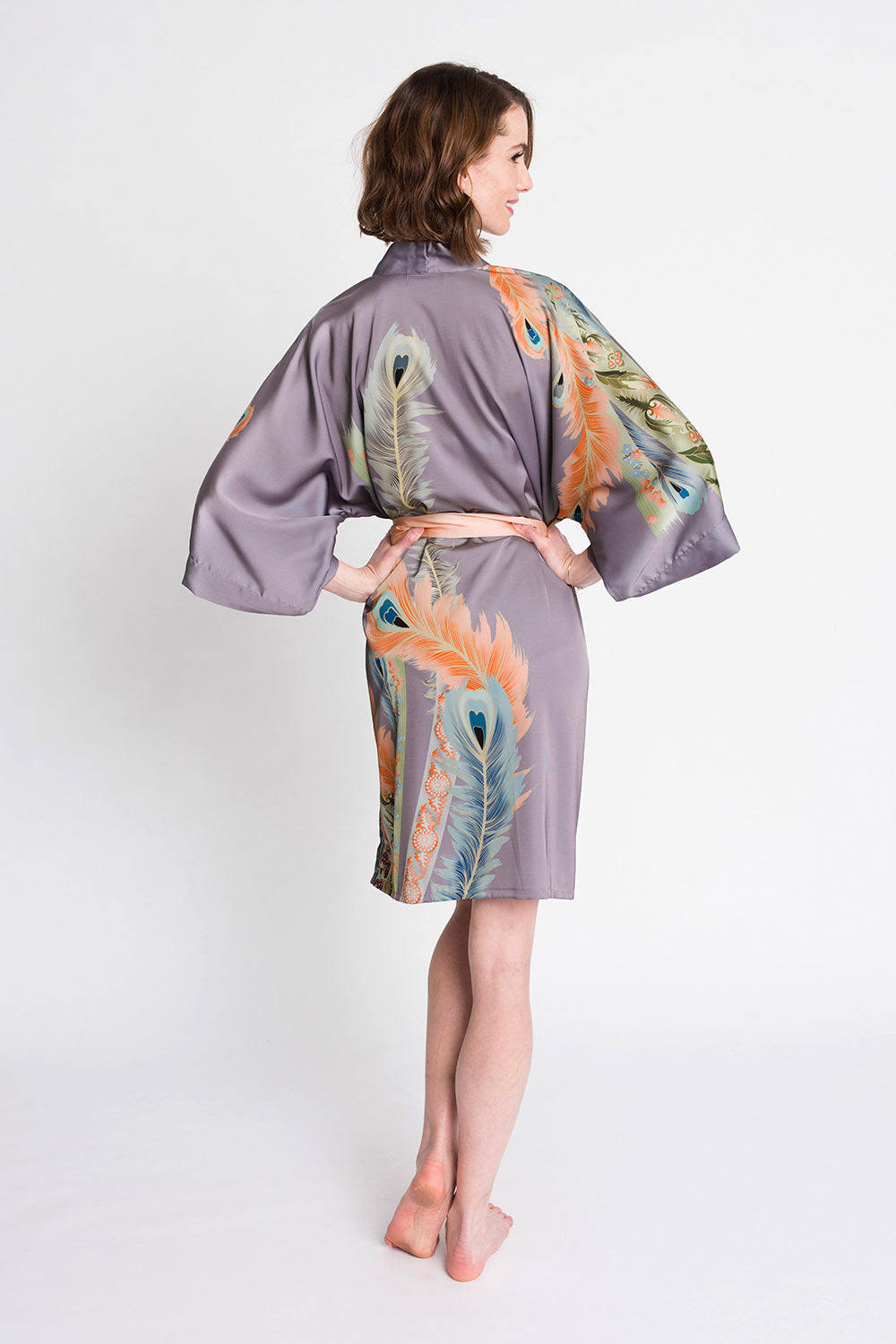 Peacock Feather Kimono BMEQB7T7_YXIGP