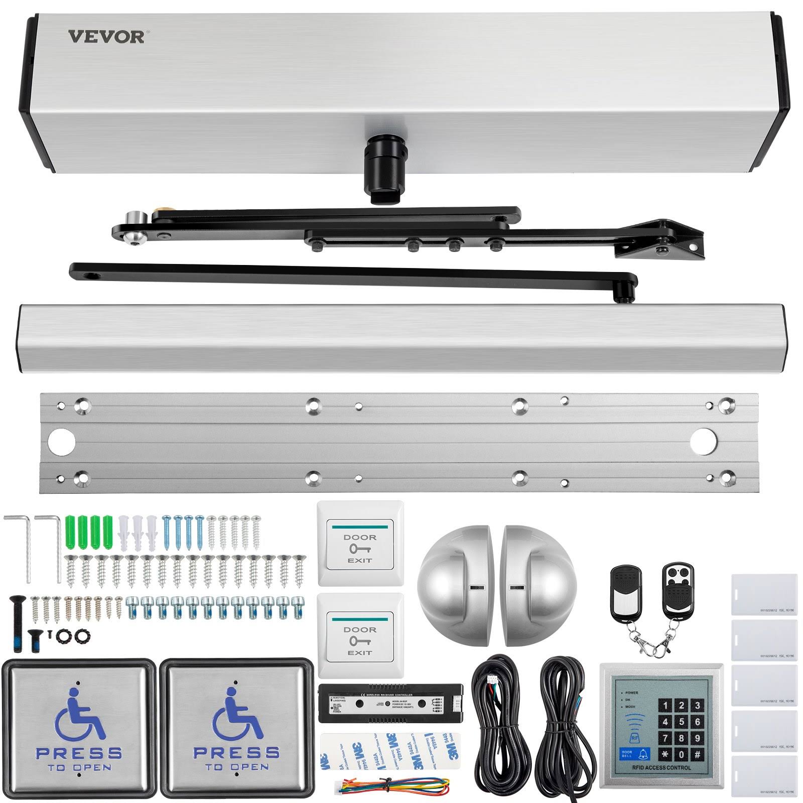 Vevor Automatic Door Opener 100-240v For Max.220lbs Doors Swing Door Operator For Disabilities W/ 2 Wireless Remotes 2 Exit Buttons Keypad 5 SS3VT05G_Y3AJV