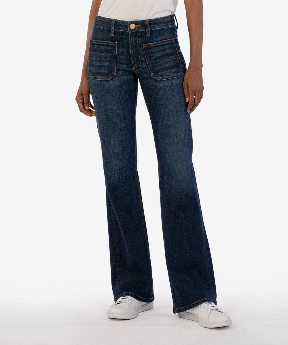 Kut From The Kloth Ana Flare Jeans In Profuse 3AI0NSBE_C0M1V