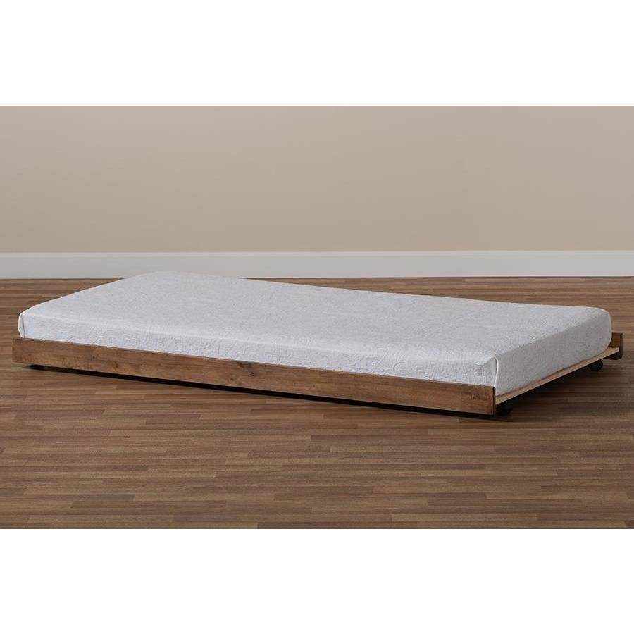 Baxton Studio Veles Ash Walnut Twin Size Trundle S8Q4XVEJ_8CP0I