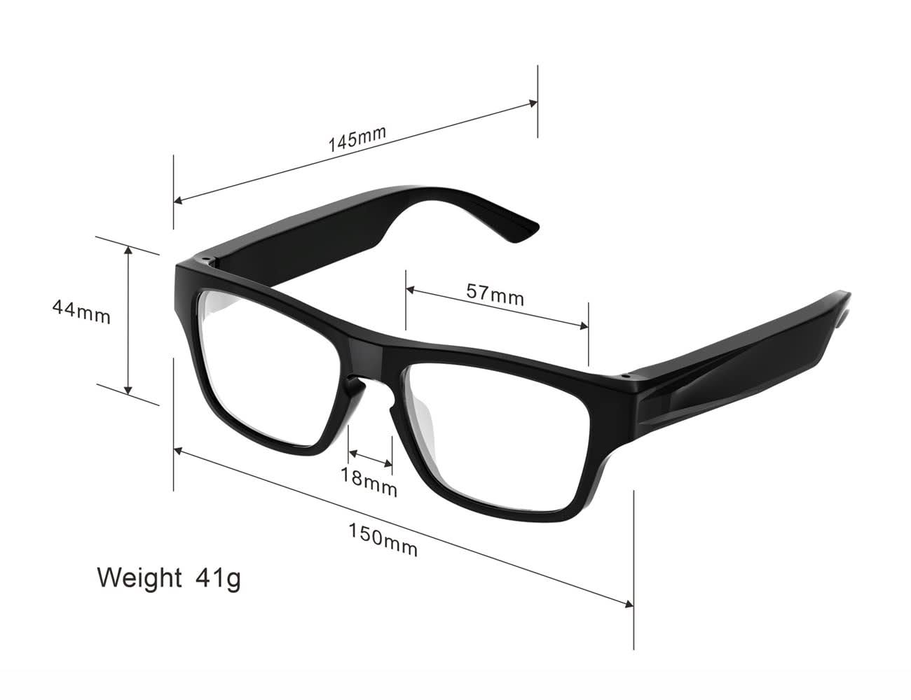 Rip&Ghieo Touch Control Video Sunglasses 1080p With 150 Minutes Ultra Long Endurance Spare Battery Camera Glasses For Driving Recording G5s Plus (MVLDONMP_ORSCU