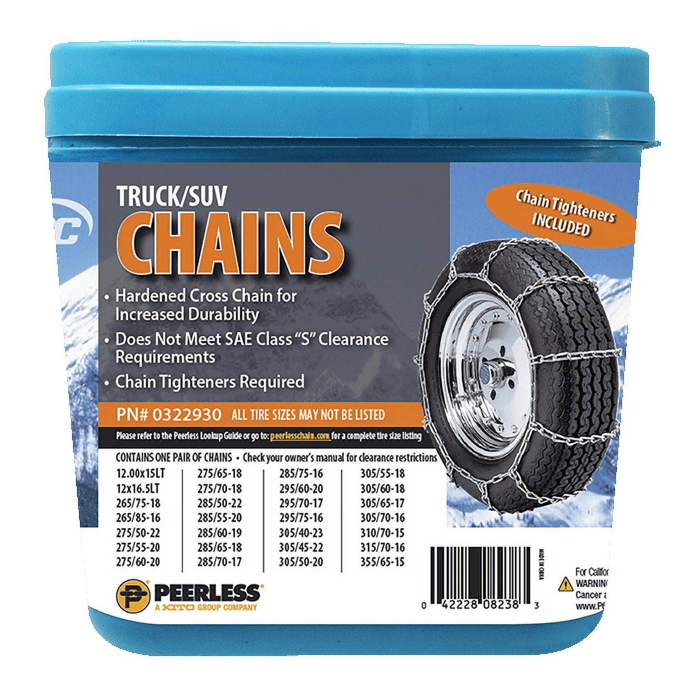 Peerless Truck Tire Chains With Rubber Tighteners, #FA1NE02P_UZ5NB