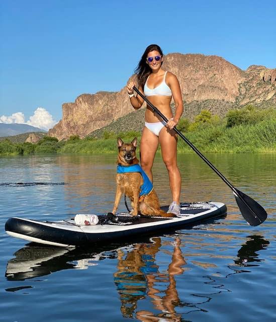 Roc Inflatable Stand Up Paddle Boards With Premium Sup Paddle Board Accessories, Wide Stable Design, Non-Slip Comfort Deck For Youth & BBLPBZE5_YHODN