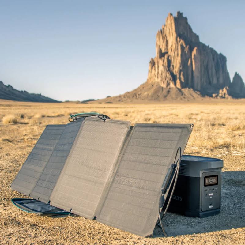 Ecoflow Delta 1300 + 110w Portable Solar Panel | Solar Generator Kit 2*MGW6HKQX_AQ8CO
