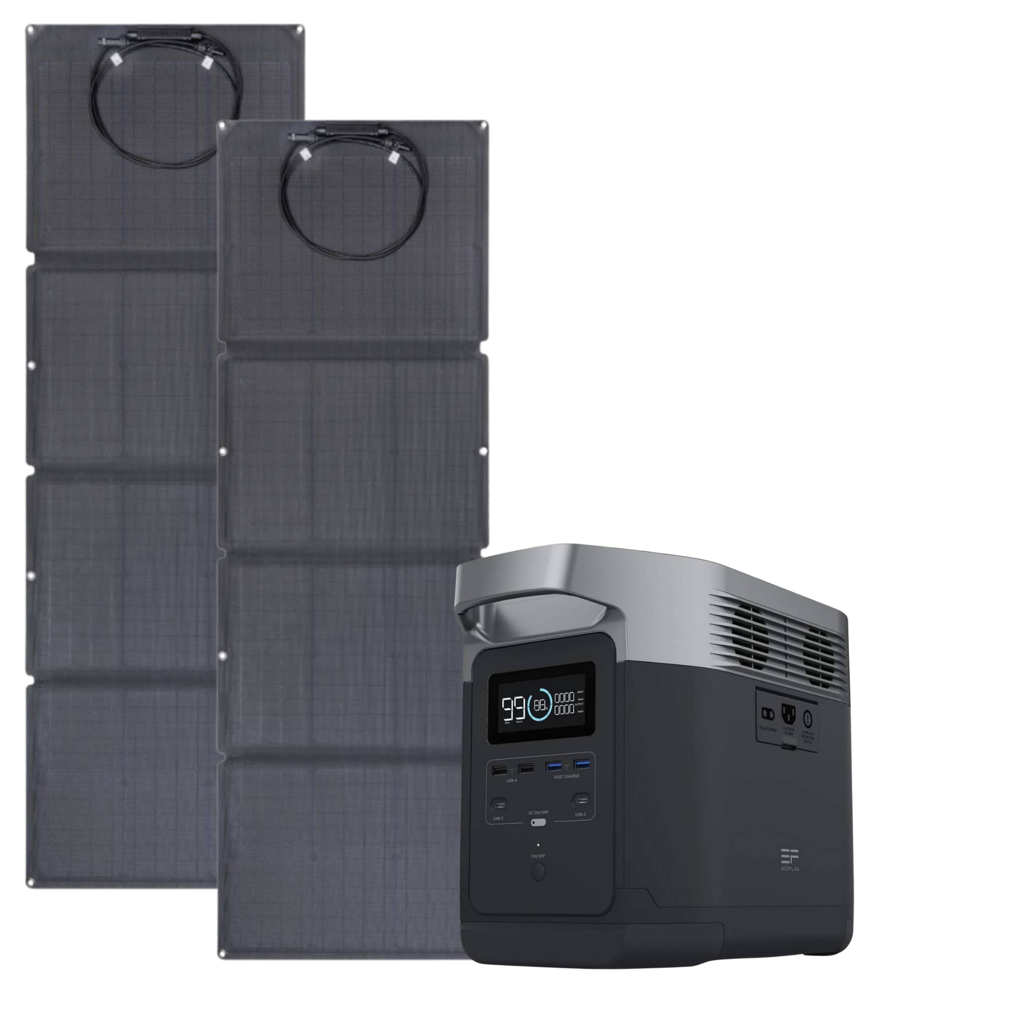 Ecoflow Delta 1300 + 110w Portable Solar Panel | Solar Generator Kit 2*MGW6HKQX_AQ8CO