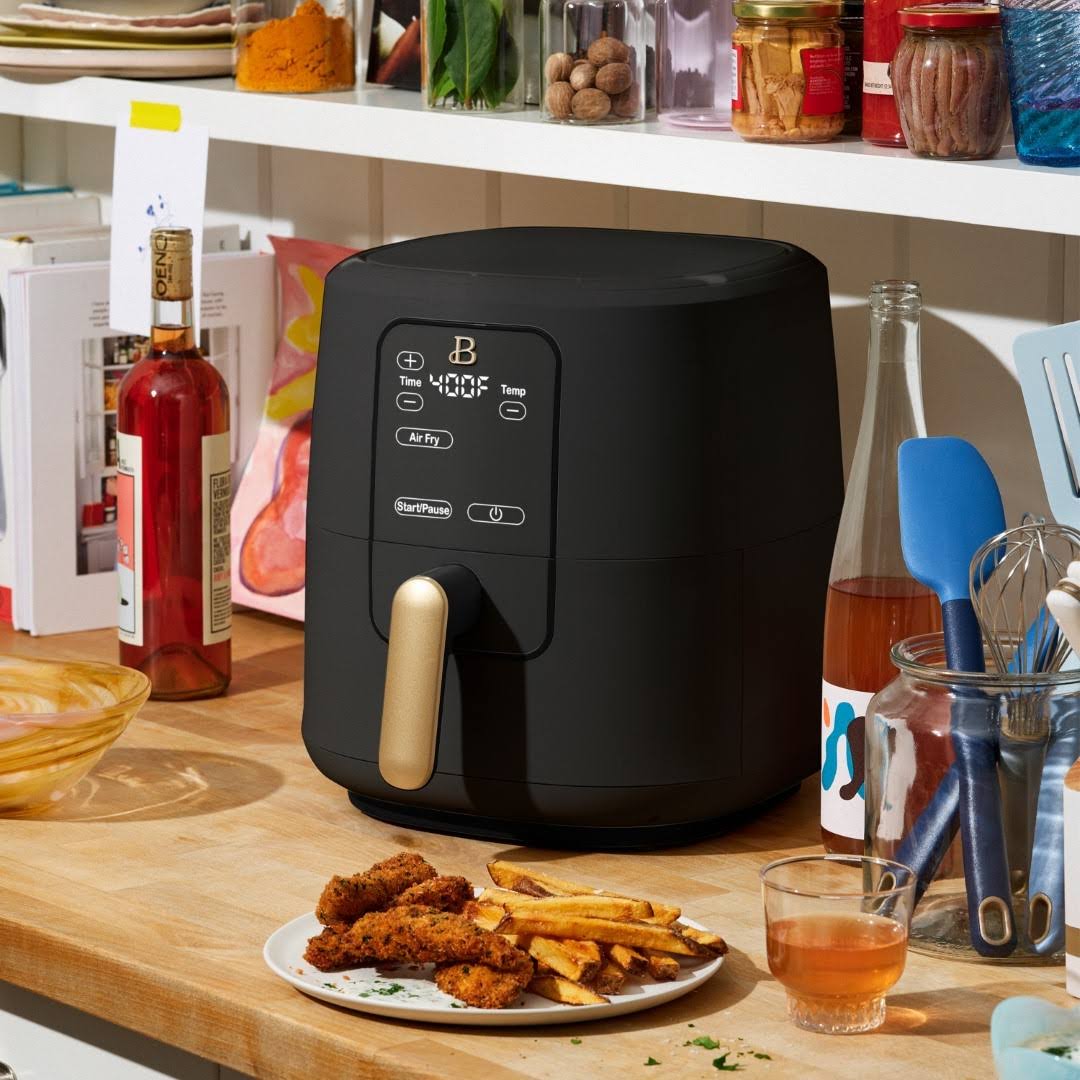 Beautiful 6 Quart Touchscreen Air Fryer Black Sesame By Drew VF4AH1WQ_5V3MI